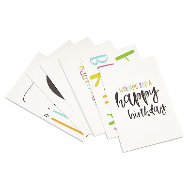 48 Pack Happy Birthday Blank Bulk Birthday Cards With Envelopes, 6 ...