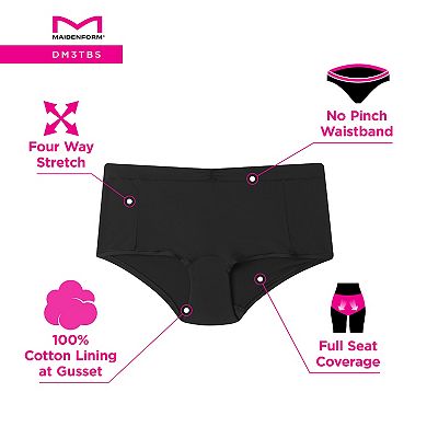 Maidenform 3-Pack Everyday Luxe Boyshort Underwear DM3TBS