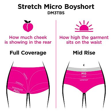Maidenform 3-Pack Everyday Luxe Boyshort Underwear DM3TBS