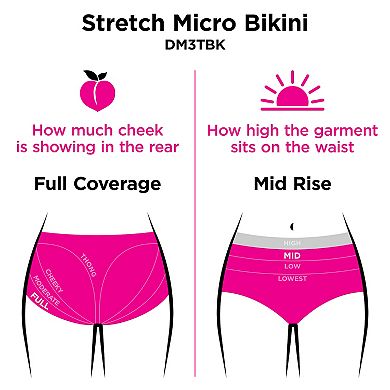 Maidenform 3-Pack Everyday Luxe Bikini Underwear DM3TBK