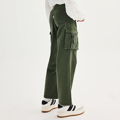 Girls 7-16 Limited Too Belted Wide Leg Cargo Pant