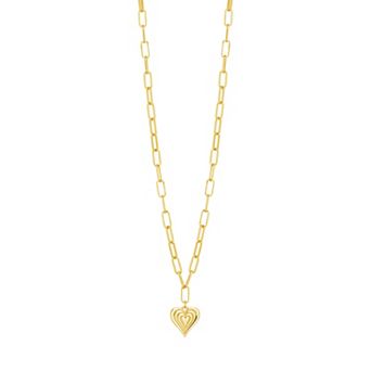 MC Collective Textured Heart Necklace