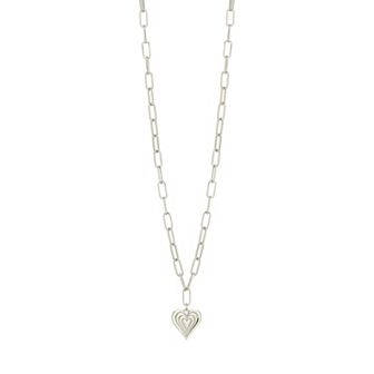 MC Collective Textured Heart Necklace