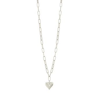 MC Collective Textured Heart Necklace