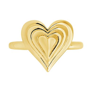 MC Collective Textured Heart Ring