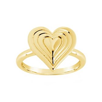 MC Collective Textured Heart Ring