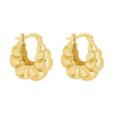 MC Collective Scalloped Hoop Earrings