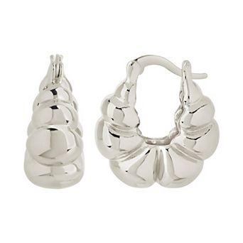 MC Collective Scalloped Hoop Earrings