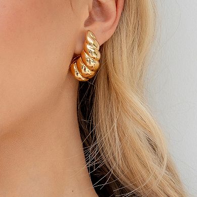 MC Collective Scalloped Shell Stud Earrings