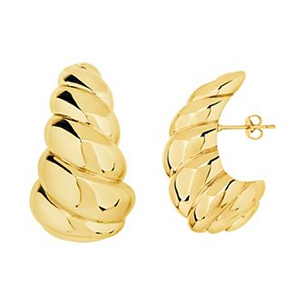 MC Collective Scalloped Shell Stud Earrings