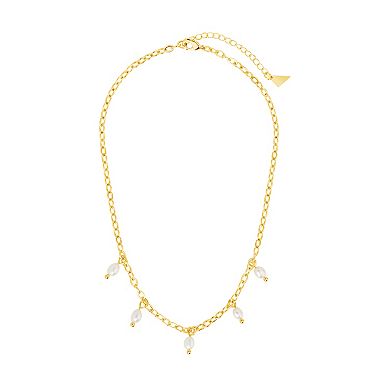 MC Collective Shell Pearl Charms Choker Necklace