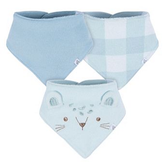 Baby Just Born® 3 Pack Animal Faces Terry Bandana Bibs