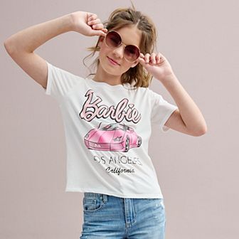 Girls Barbie Car Graphic Tee