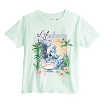 Disney's Stitch Girls Aloha Hawaii Graphic Tee