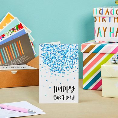 36 Pack Assorted Birthday Card Set With Envelopes, Bulk (4x6 In, Blank Inside)