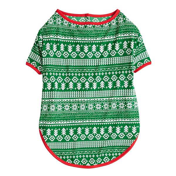 Pet Jammies For Your Families® Bear Pajamas - Green Fairisle (SMALL)