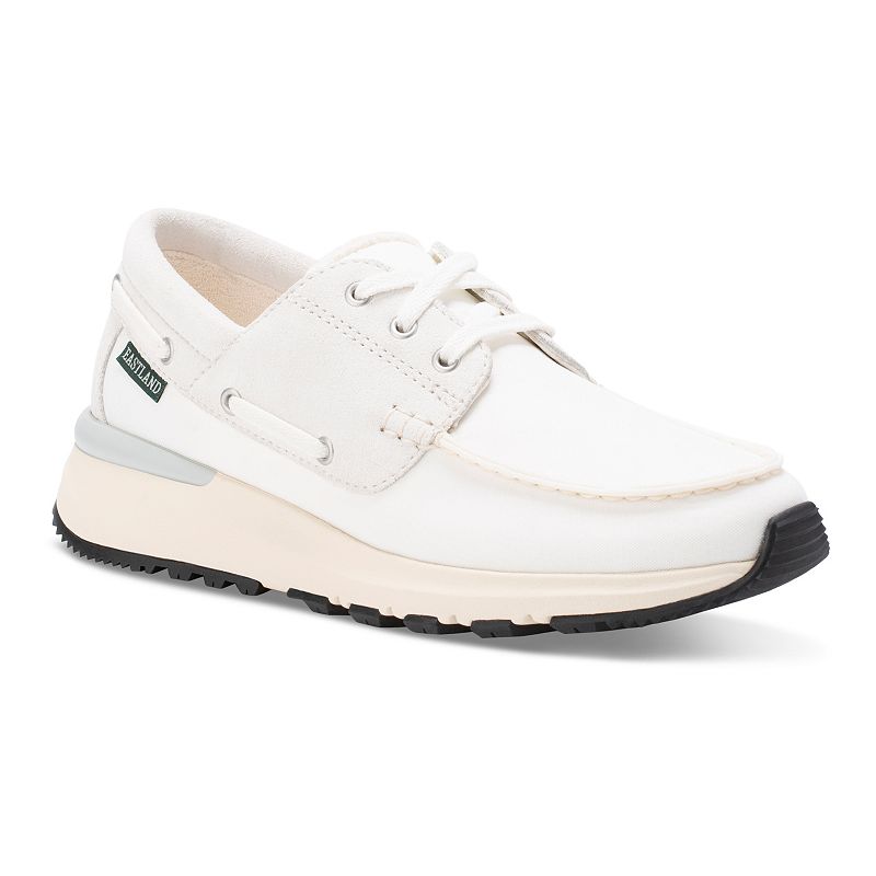 Eastland Leap Trainer Men's Leather Boat Shoes, Women's, Size: 7, White