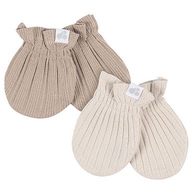 Just Born® Baby 4-Piece Hat & Cuff Mittens Set
