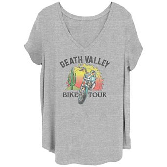 Juniors' Plus Size Death Valley Bike Tour Graphic Tee