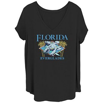 Juniors' Plus Size Florida Everglades Graphic Tee