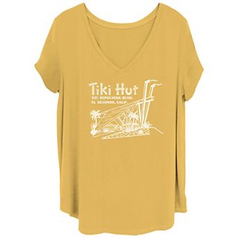 Juniors' Plus Size Tiki Hut El Segundo, California Graphic Tee