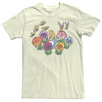 Disney's Alice In Wonderland Alice Flowers Party Juniors' Boyfriend Graphic Tee