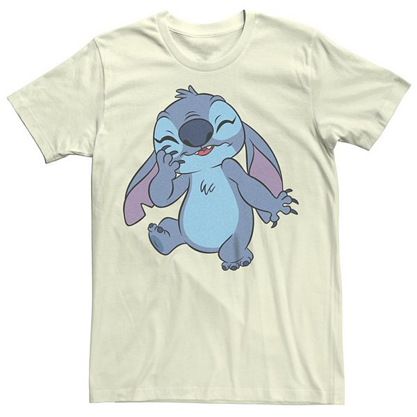 Disney's Lilo & Stitch Shy Stitch Juniors' Boyfriend Graphic Tee