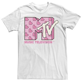 Juniors' MTV Heart Print Logo Boyfriend Graphic Tee