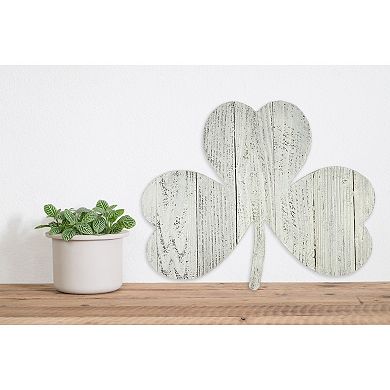 Rustic Farmhouse 24 Inch Wide Reclaimed Wood St. Patrick's Shamrock