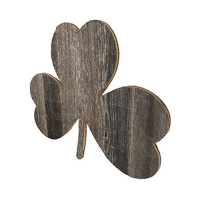 Rustic Farmhouse 24 Inch Wide Reclaimed Wood St. Patrick's Shamrock