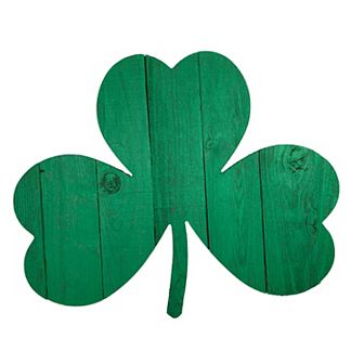 Rustic Farmhouse 24 Inch Wide Reclaimed Wood St. Patrick's Shamrock