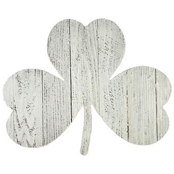 Rustic Farmhouse 24 Inch Wide Reclaimed Wood St. Patrick's Shamrock
