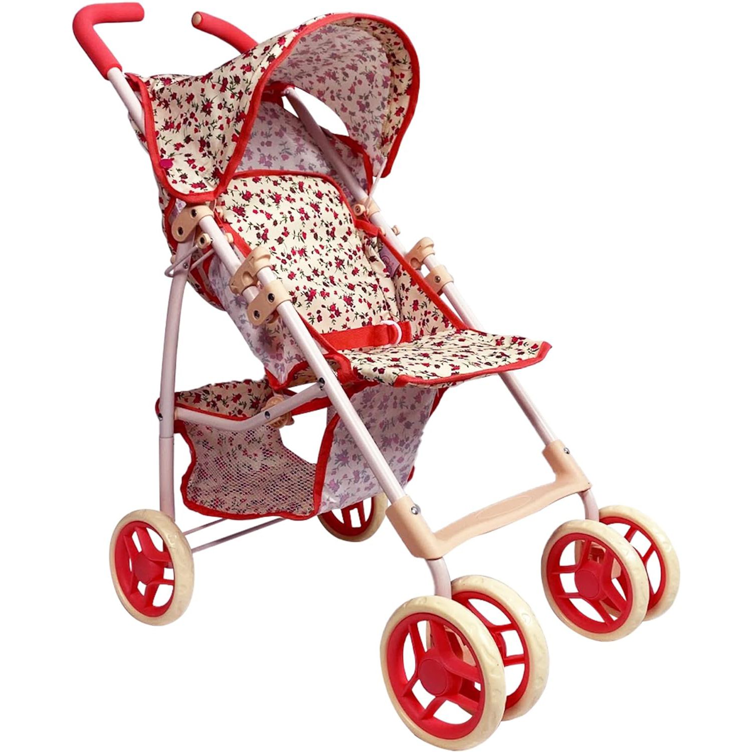 The New York Doll Collection 28 Inch Baby Doll Stroller, цвет: Бежевый — фото 1