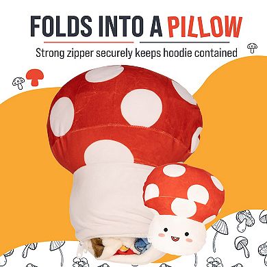 Unisex Mushroom Snugible Blanket Hoodie & Pillow