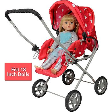 The New York Doll Collection 3-1 Baby Doll Stroller Play Set
