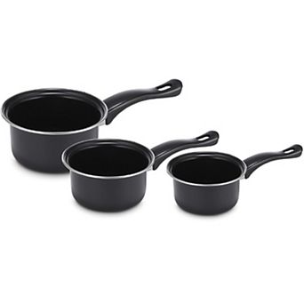 Brentwood 3 pc Carbon Steel Sauce Pan Set