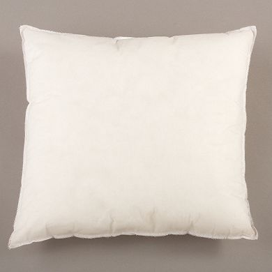 Collections Etc White Standard Square Polyester Pillow Form Insert 17"