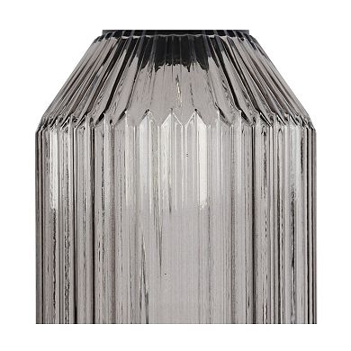 Black Tinted Glass Lamp Base