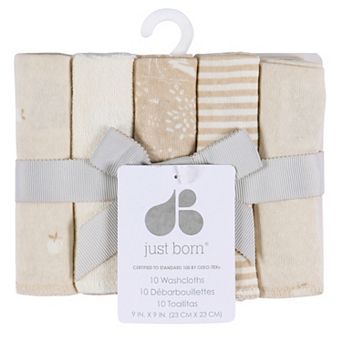 Just Born Baby 10-Pack Washcloths