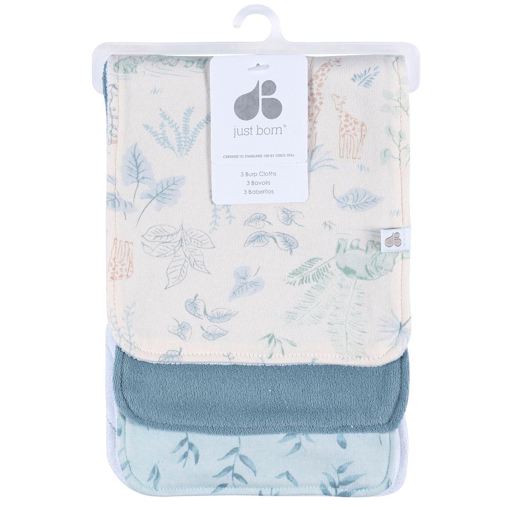 Just Born® Baby 3-Pack Burp Cloths