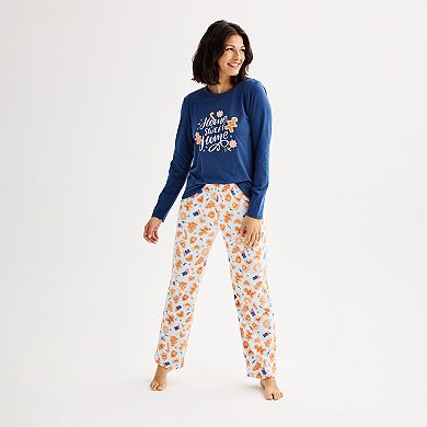 Women's Jammies For Your Families® Cookie Top & Fleece Bottoms Pajama Set