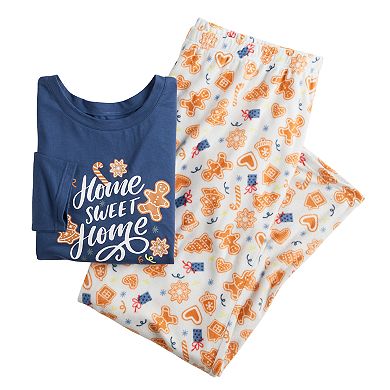 Women's Jammies For Your Families® Cookie Top & Fleece Bottoms Pajama Set