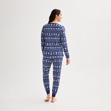 Women's Jammies For Your Families® Winter Fairisle Pajama Top & Pajama Bottoms Set