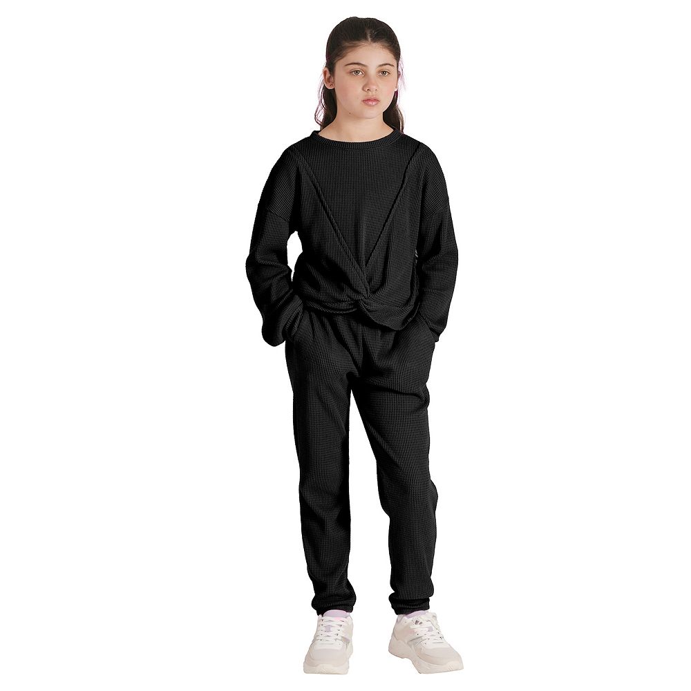 Girls 5-16 ZeroXposur 2-Piece Cozy Active Knit Top & Jogger Set