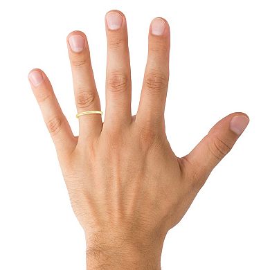 Alyson Layne Men's 2 mm Half Round Comfort Fit Wedding Band