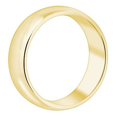 Alyson Layne Men's 6 mm Half Round Comfort Fit Wedding Band