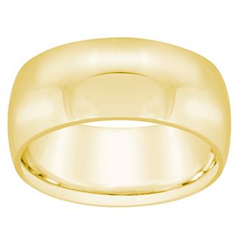 Alyson Layne Men's 8 mm Half Round Comfort Fit Wedding Band