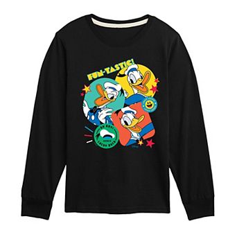 Disney's Mickey Mouse & Friends Donald Duck Boys 8-20 Lucky Duck Long Sleeve Graphic Tee