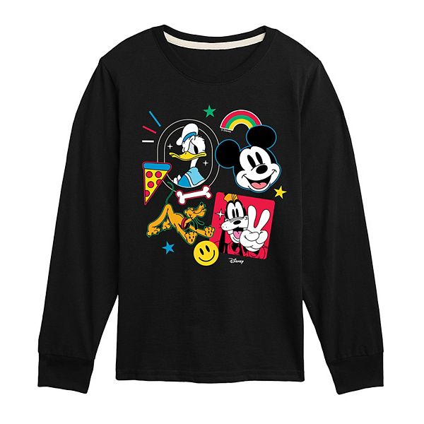 Disney's Mickey Mouse & Friends Boys 8-20 Icons Long Sleeve