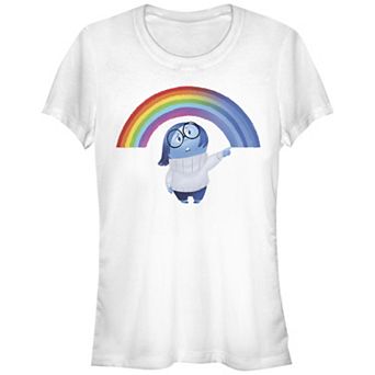 Disney's Inside Out Sadness Rainbow Juniors' Graphic Tee